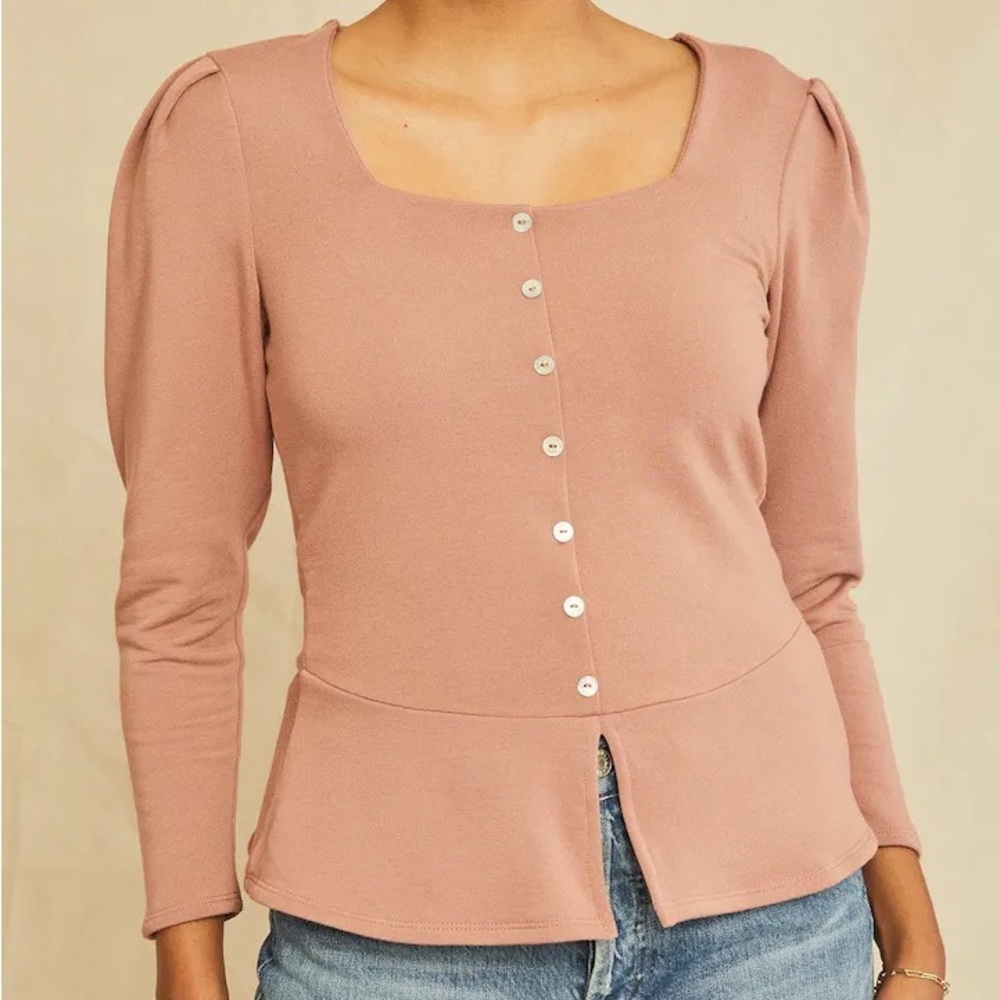 Amour Vert Fitz Luxe Fleece Top